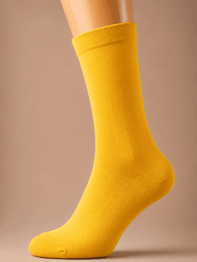 Ladies' Plain Cotton Crew Socks – Mixed Colors & Patterns