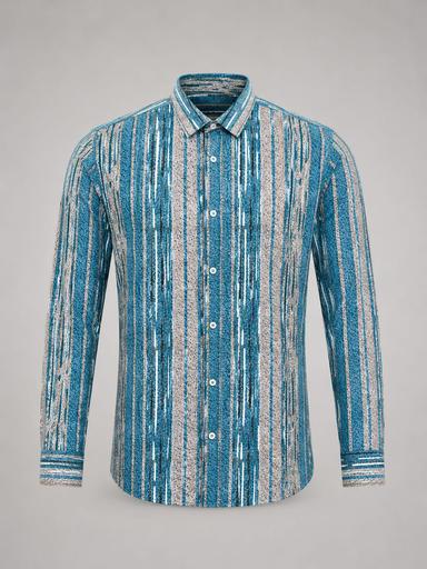 Men’s Cotton Printed & Striped Long-Sleeve Shirts