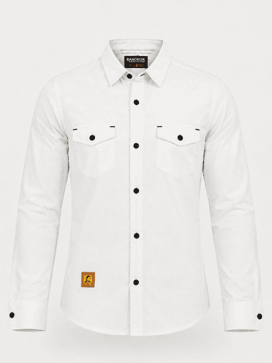 Boys’ Double-Pocket Shamray Cotton Long-Sleeve Casual Shirt