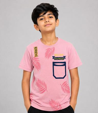 Boys’ Graphic Print Round-Neck Short-Sleeve T-Shirts