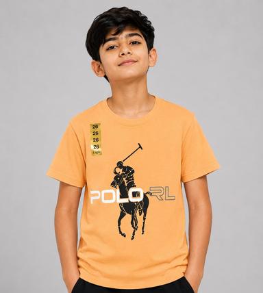 Boys’ Graphic Print Round-Neck Short-Sleeve T-Shirts