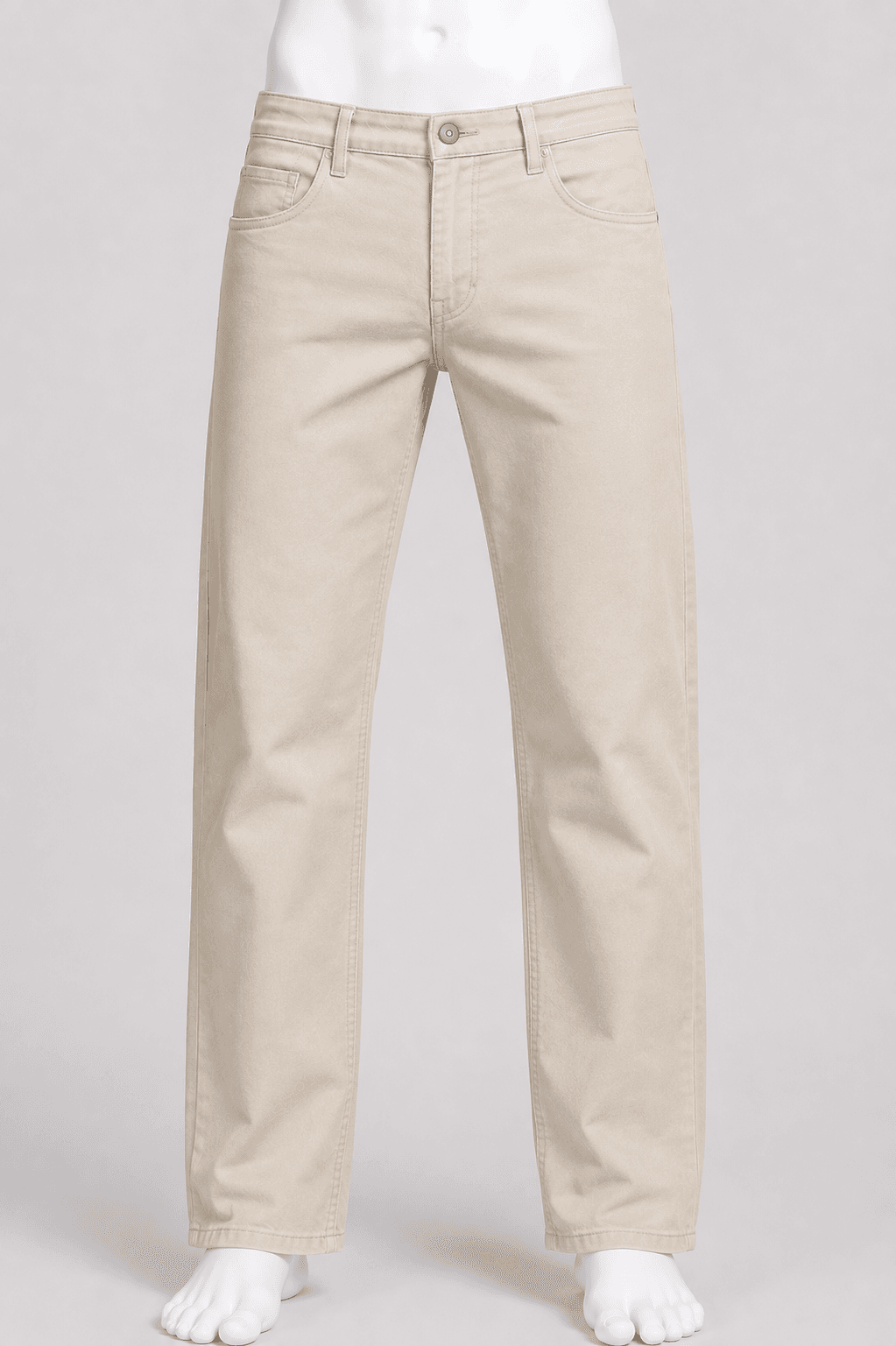 Men’s Classic Straight-Fit Cotton Casual Pants
